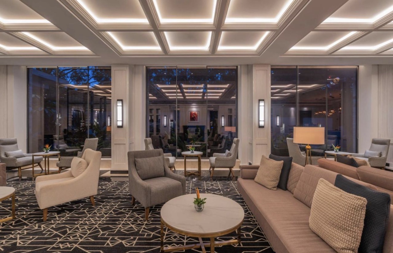Elegant living room lounge seating